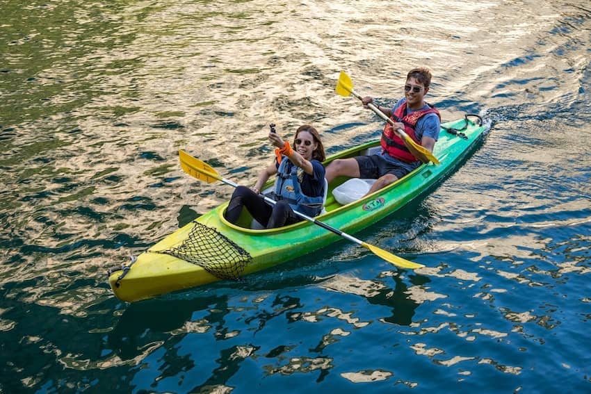 couple canoë verdon