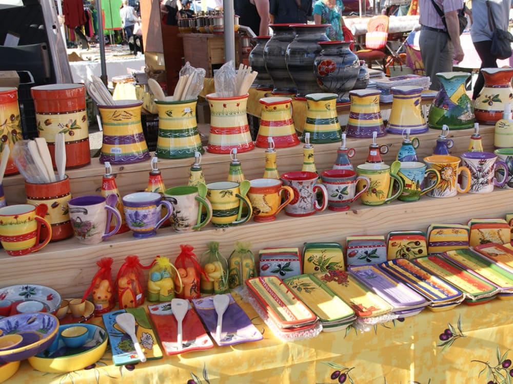 Marché provençal en été