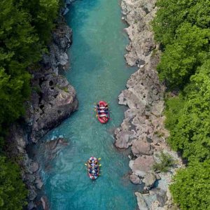 rafting on a mountain river rafting gorges du Verdon